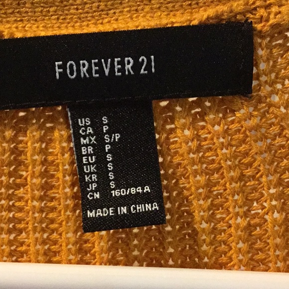 Forever 21 Rust colored sweater cardigan size XS - Picture 2 of 4